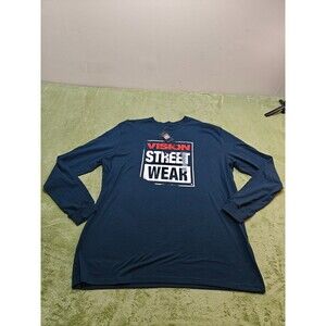 Vision Street Wear Shirt Mens XXL NWT Blue Long Sleeve Skateboarding Tee